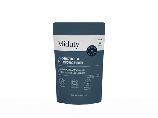 Miduty Probiotics and  Prebiotic Fiber Nutraceutical Powder