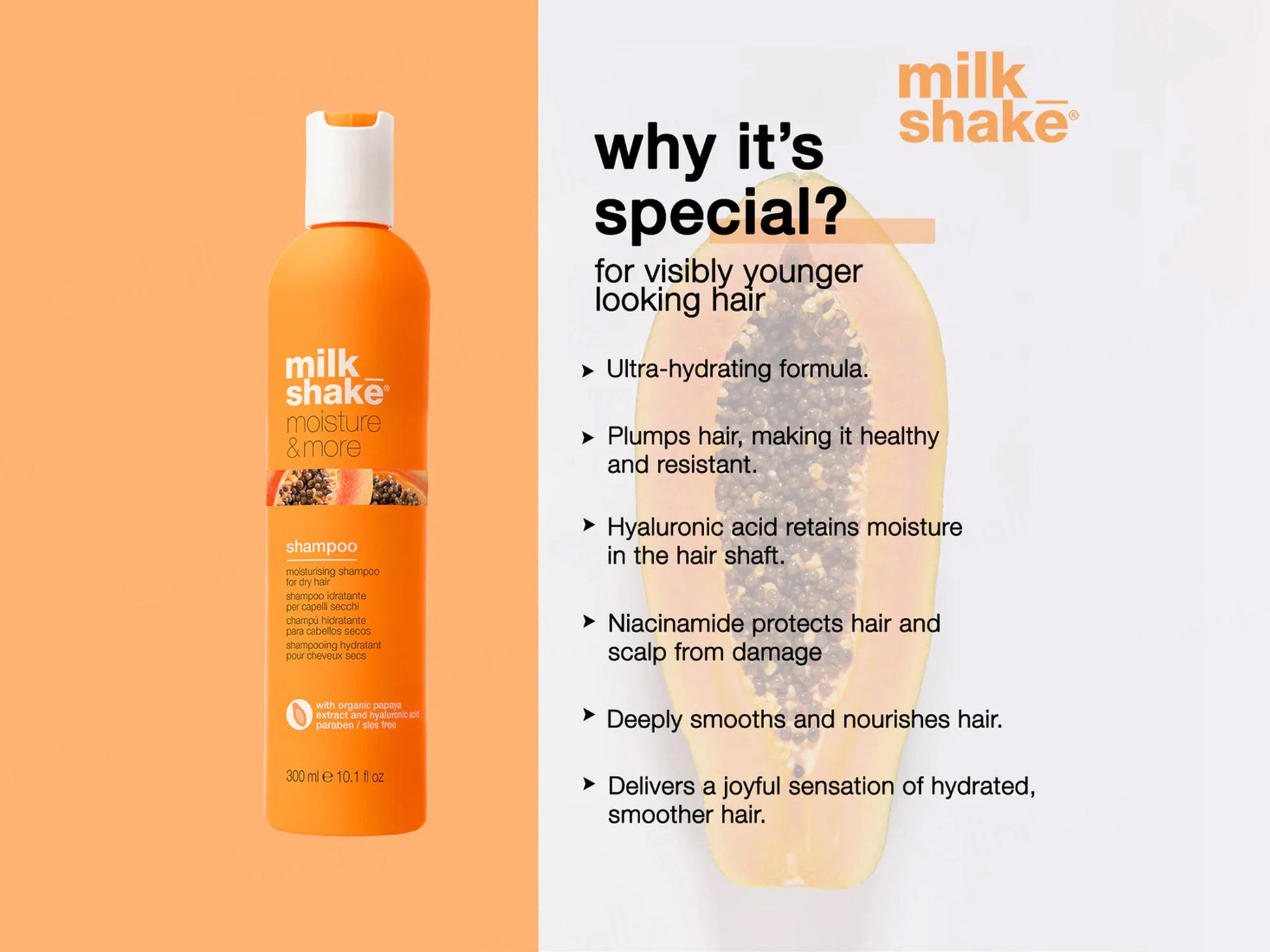 Milk Shake Moisture and  More Shampoo For Dry Hair