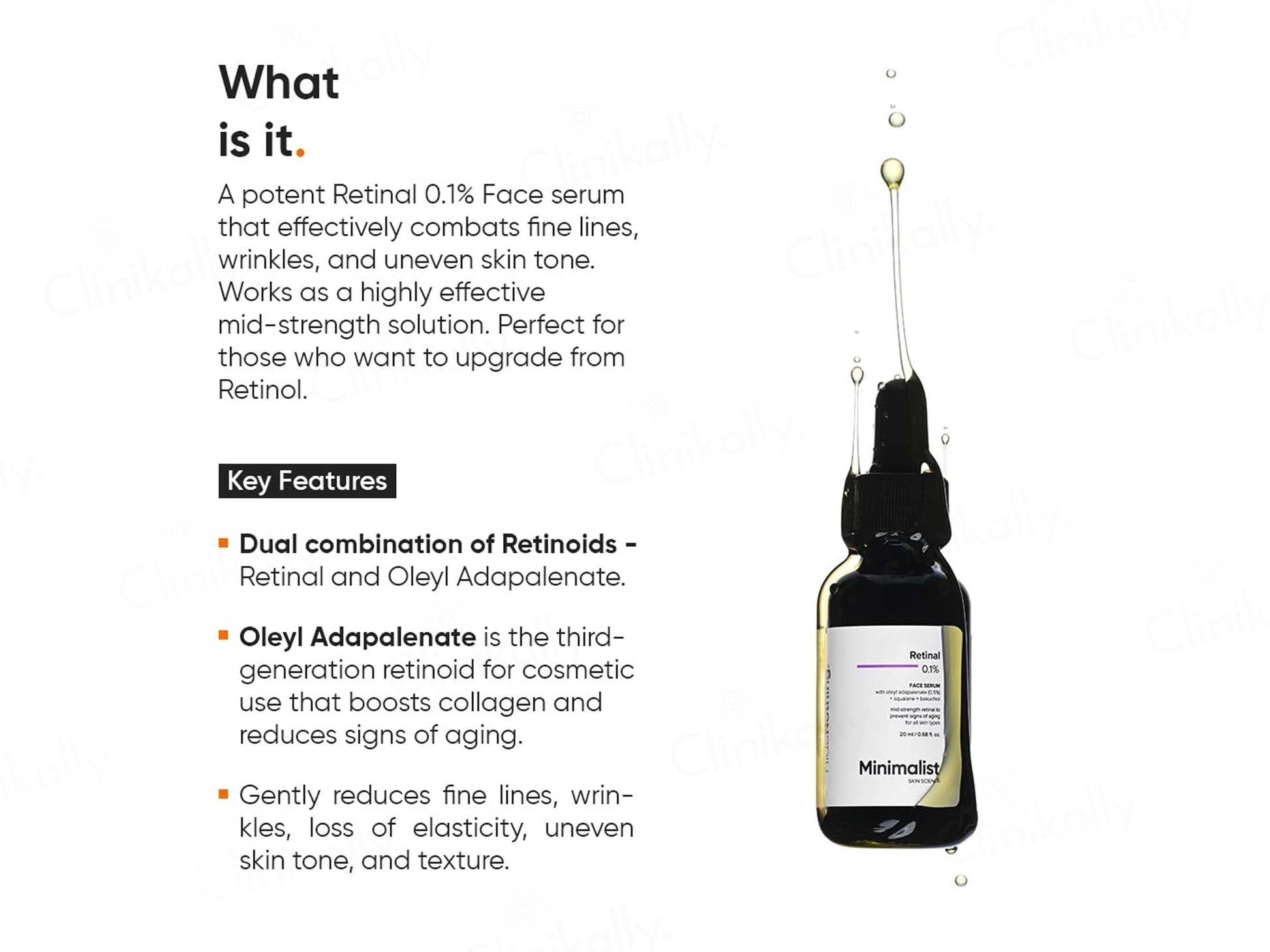 Minimalist 0.1 Percent Retinal Face Serum