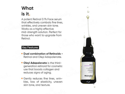 Minimalist 0.1 Percent Retinal Face Serum
