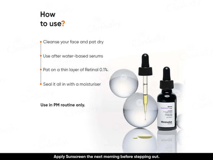 Minimalist 0.1 Percent Retinal Face Serum