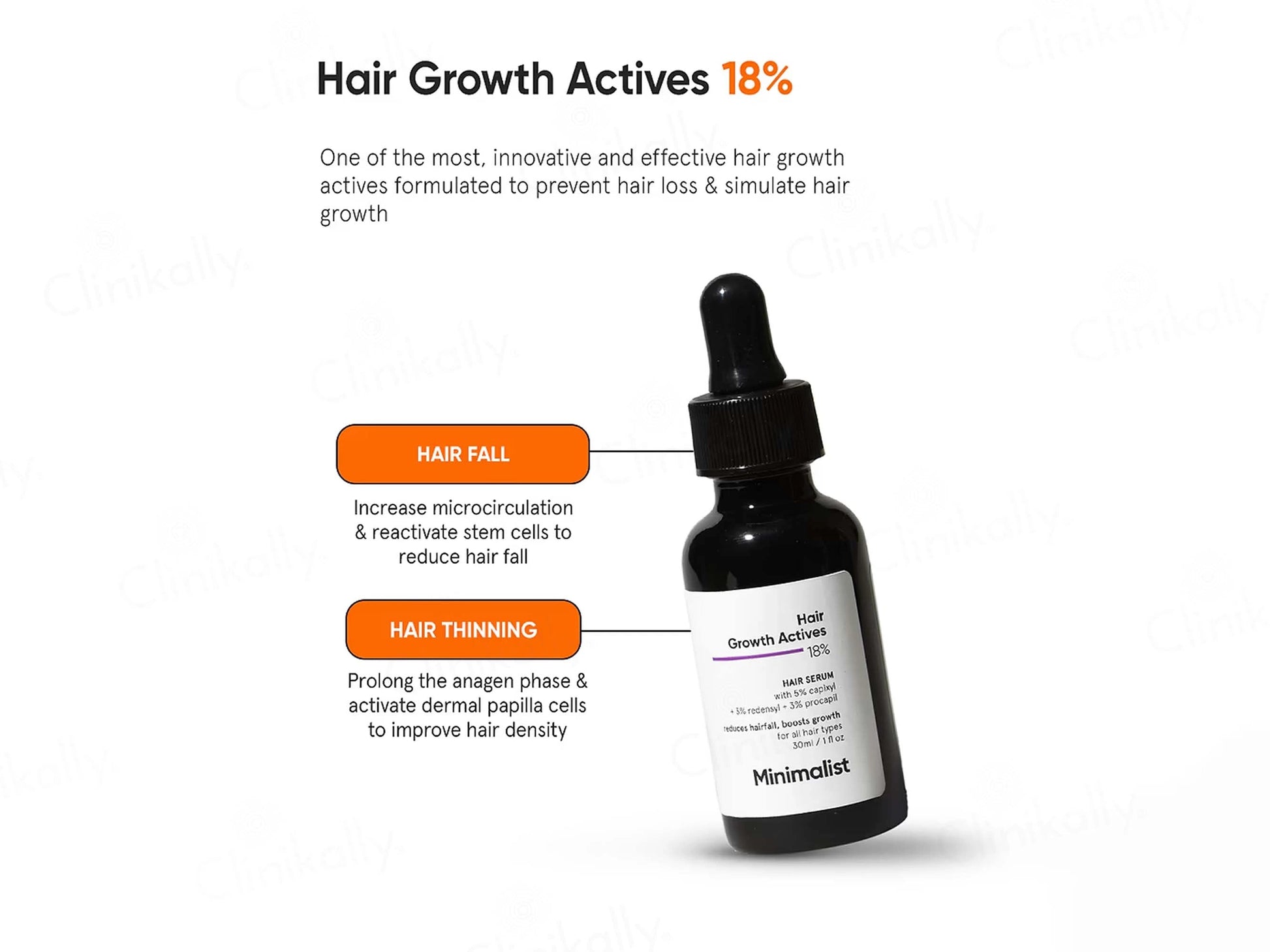 Minimalist 18 Percent Hair Growth Actives Serum