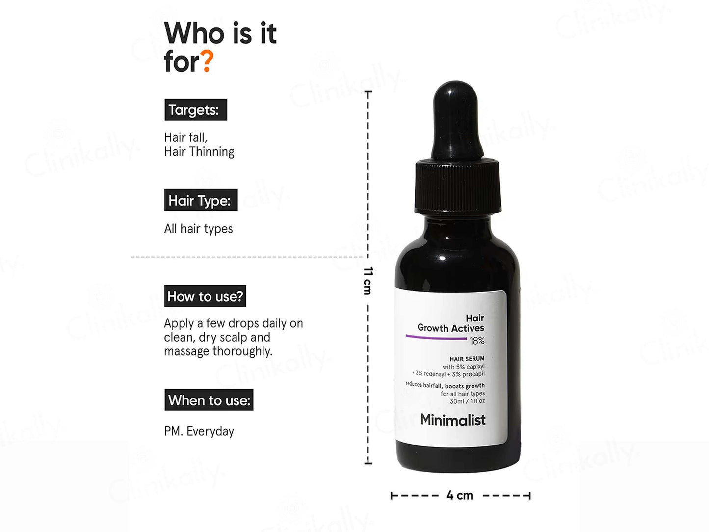 Minimalist 18 Percent Hair Growth Actives Serum