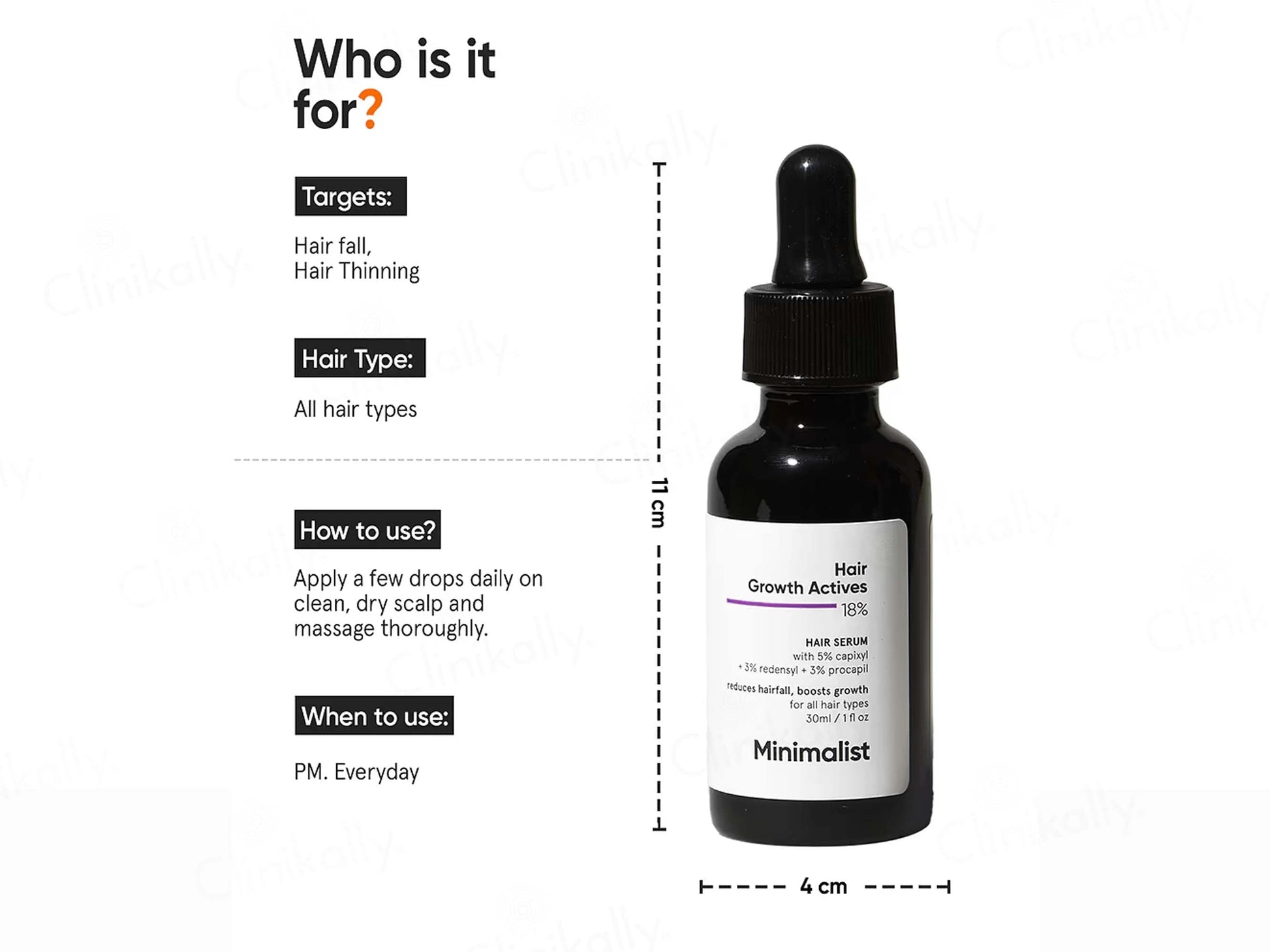 Minimalist 18 Percent Hair Growth Actives Serum