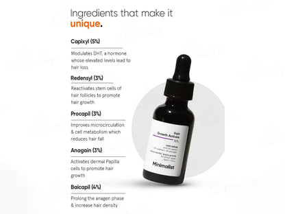 Minimalist 18 Percent Hair Growth Actives Serum