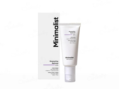 Minimalist 2 Percent Granactive Retinoid Anti Aging Face Cream