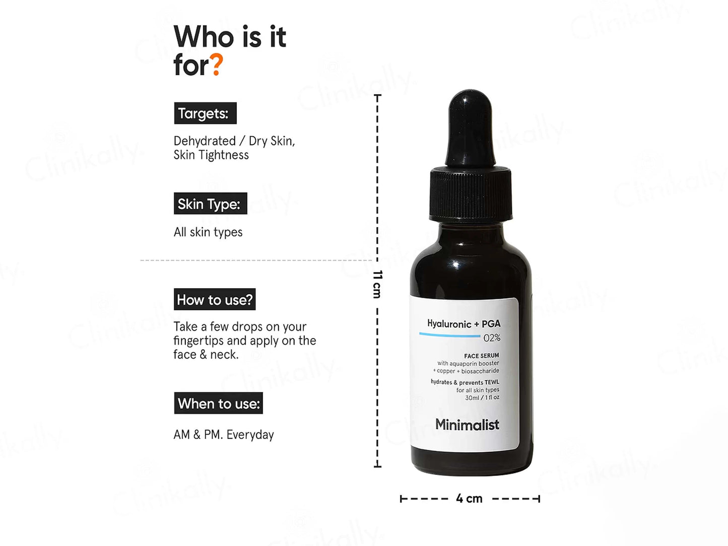 Minimalist 2 Percent Hyaluronic Acid  PGA Face Serum