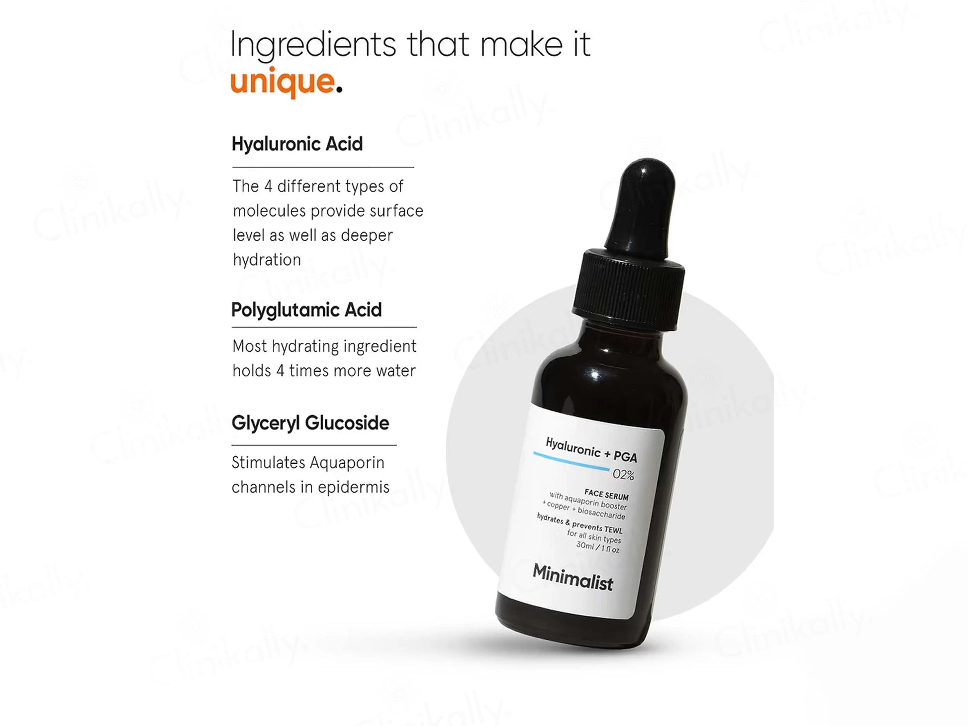 Minimalist 2 Percent Hyaluronic Acid  PGA Face Serum
