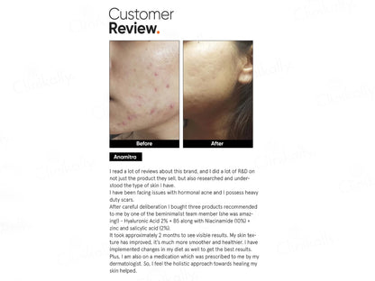Minimalist 2 Percent Hyaluronic Acid  PGA Face Serum