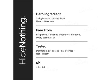 Minimalist 2 Percent Salicylic Acid  LHA Face Cleanser