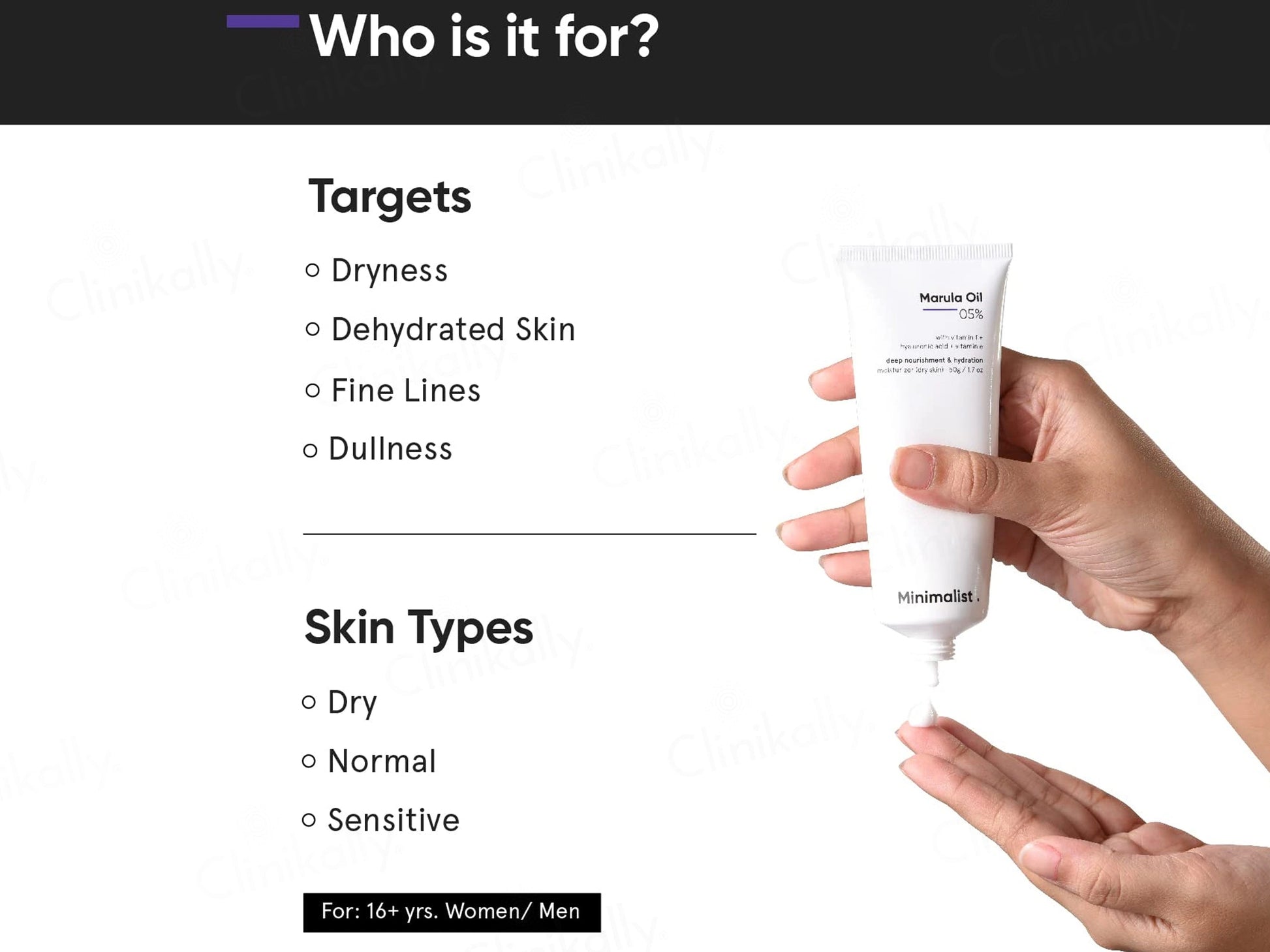 Minimalist 5 Percent Marula Oil Moisturizer For Dry Skin