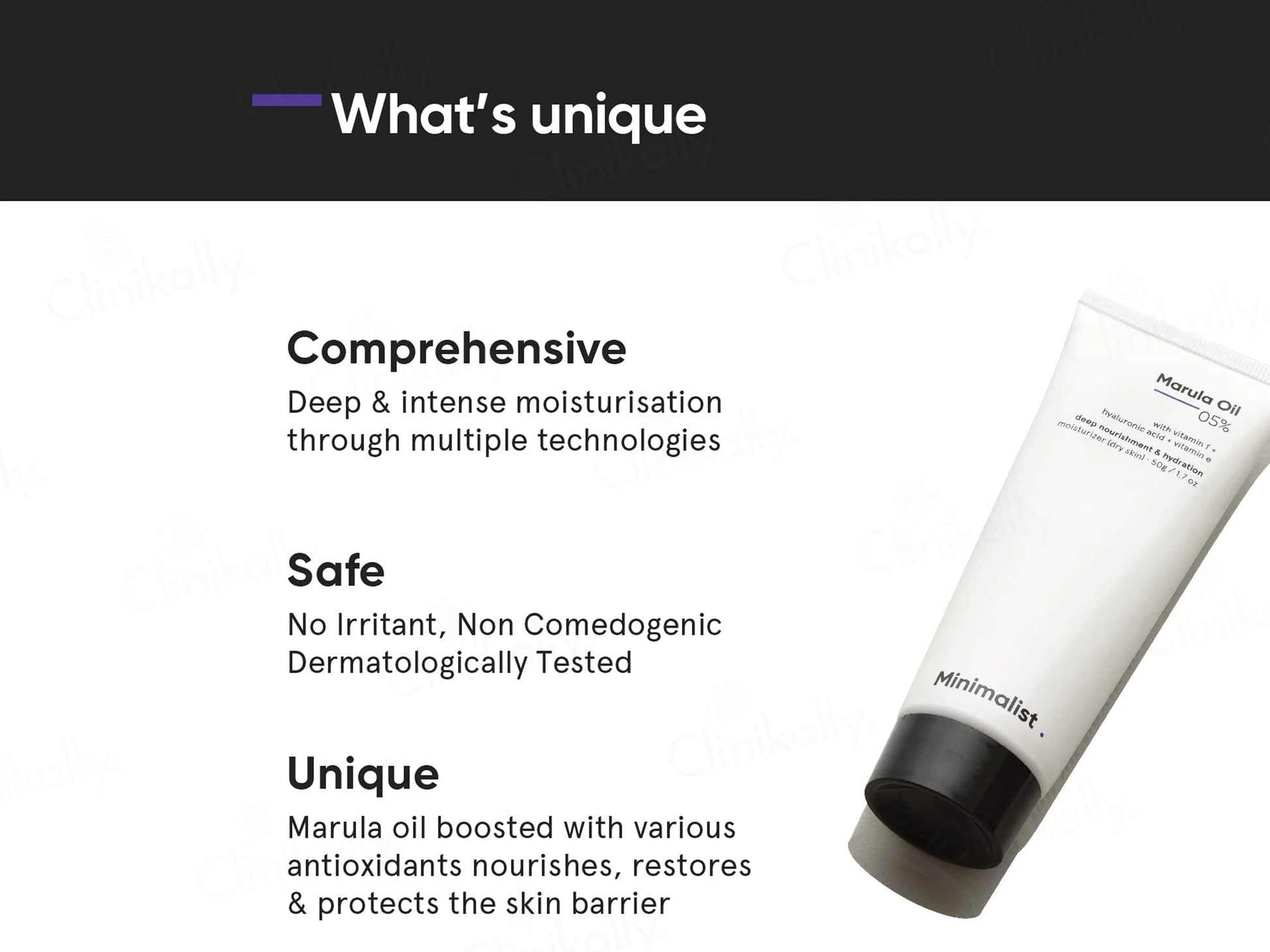 Minimalist 5 Percent Marula Oil Moisturizer For Dry Skin