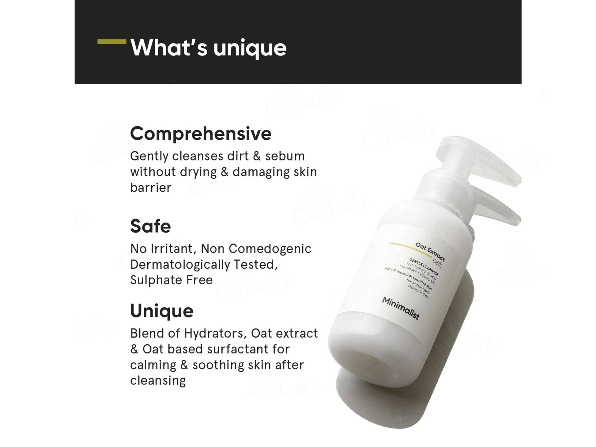 Minimalist 6 Percent Oat Extract Gentle Cleanser For Sensitive Skin