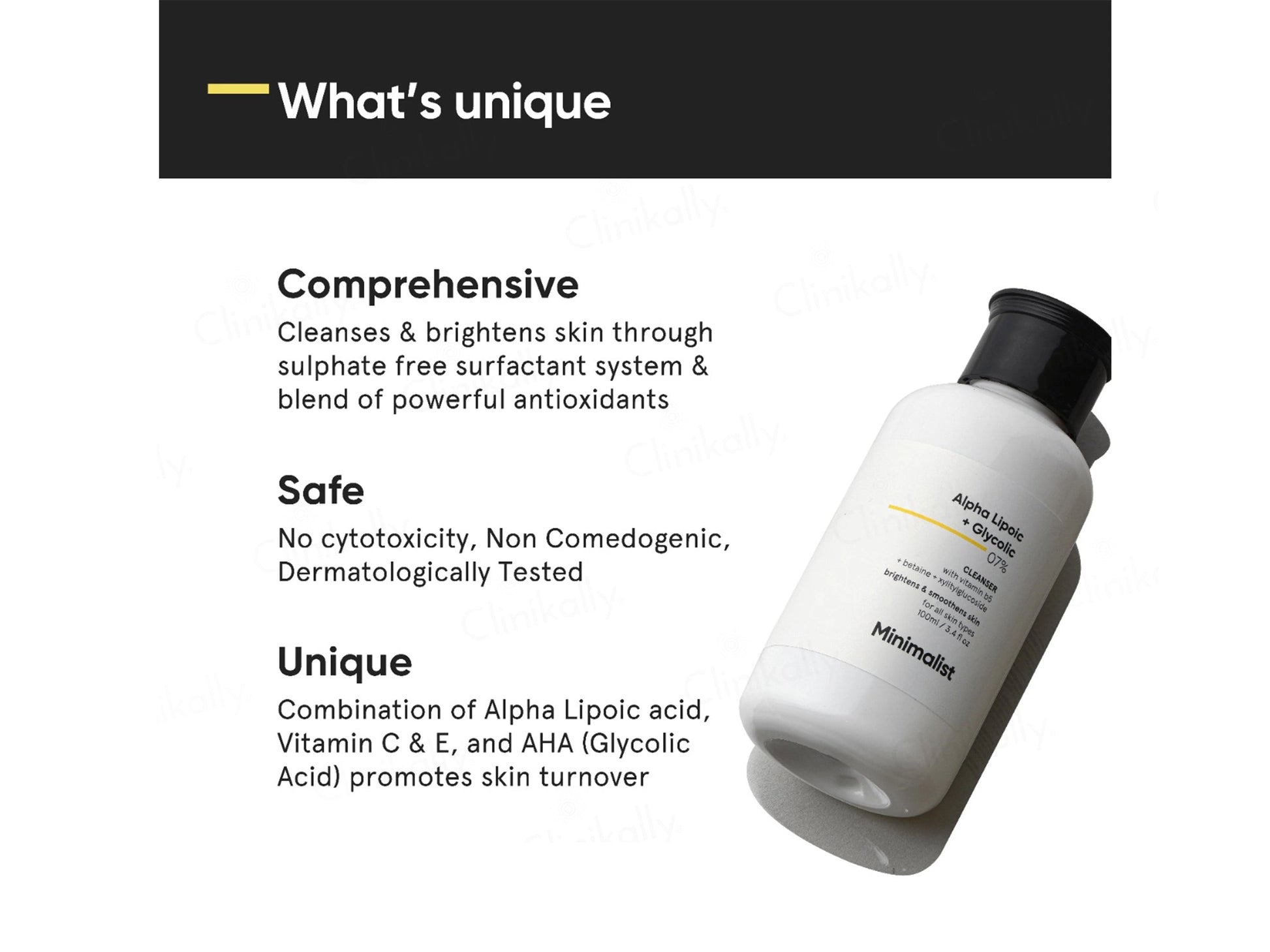 Minimalist 7 Percent ALA and  AHA Brightening Cleanser