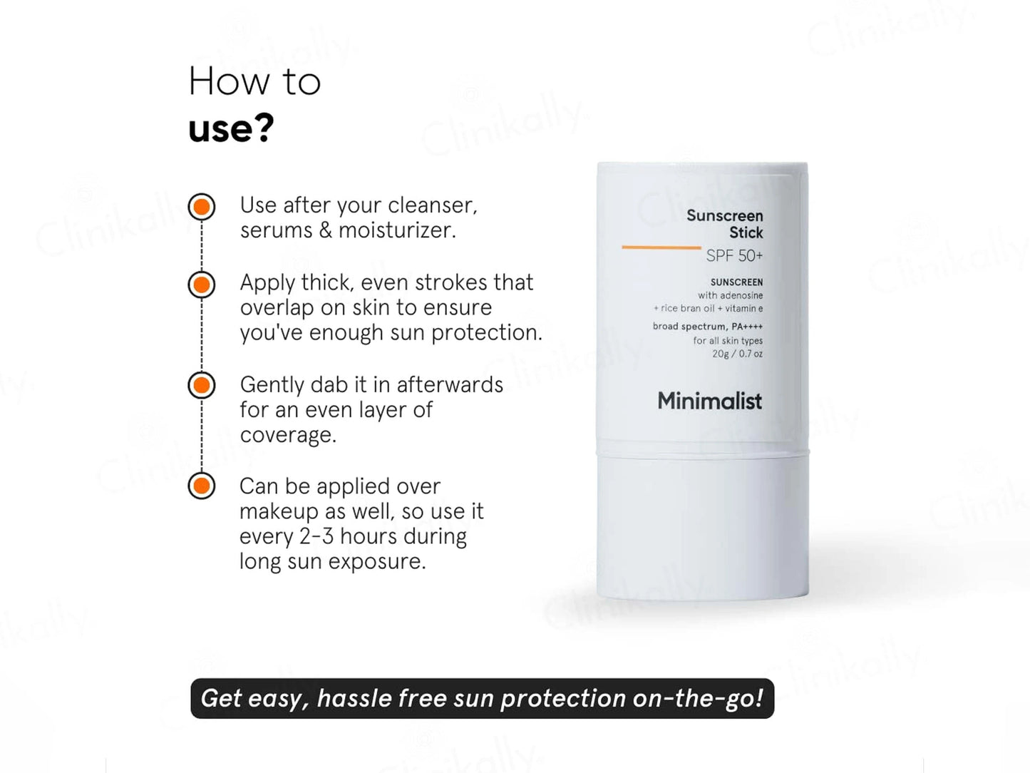 Minimalist Broad Spectrum Sunscreen Stick SPF 50 PA