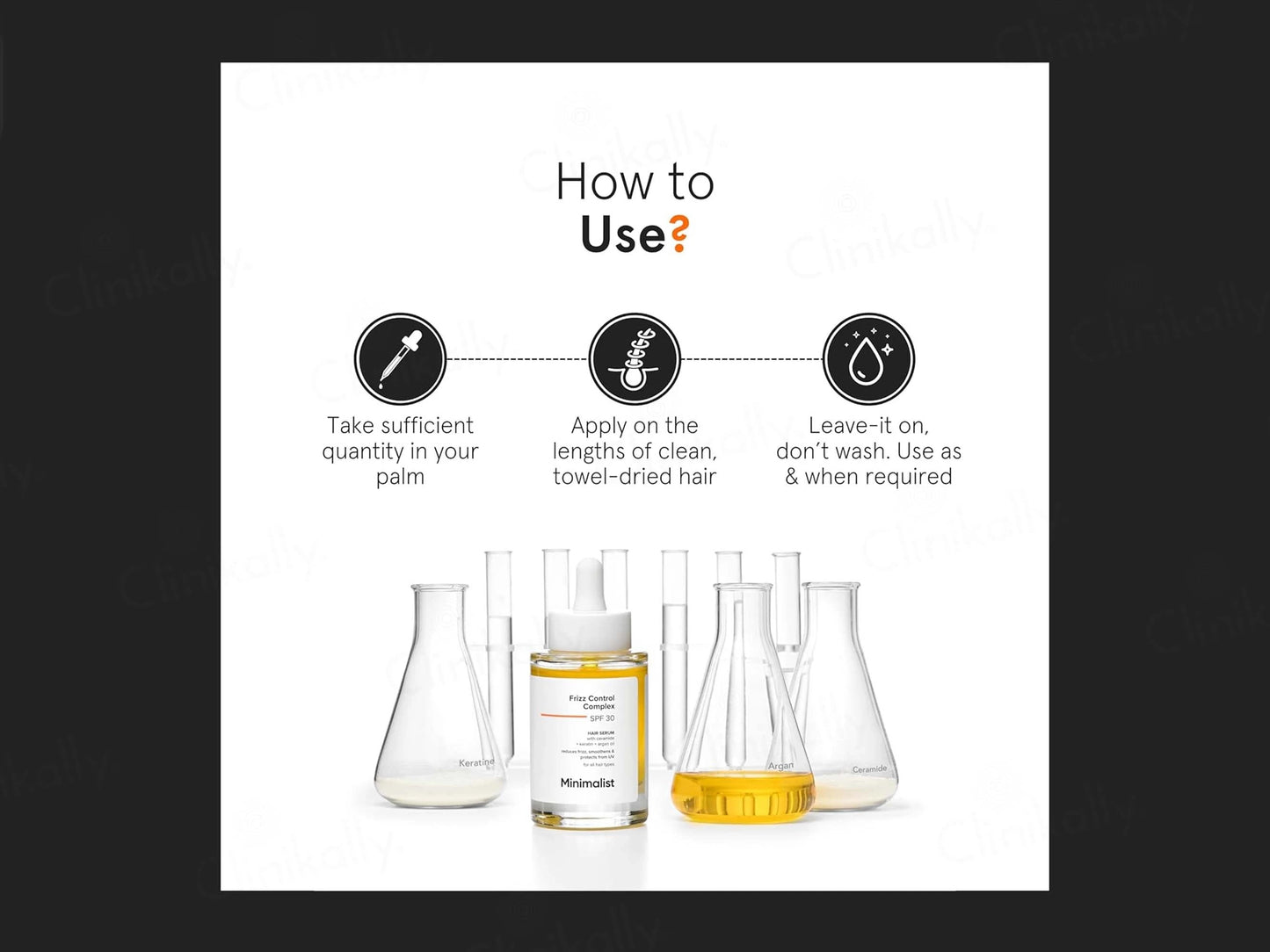 Minimalist Frizz Control Complex Hair Serum SPF 30