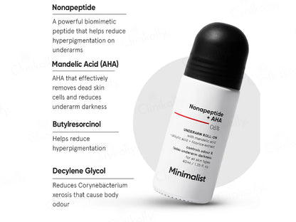 Minimalist Nonapeptide  AHA 6 Percent Underarm Roll-On
