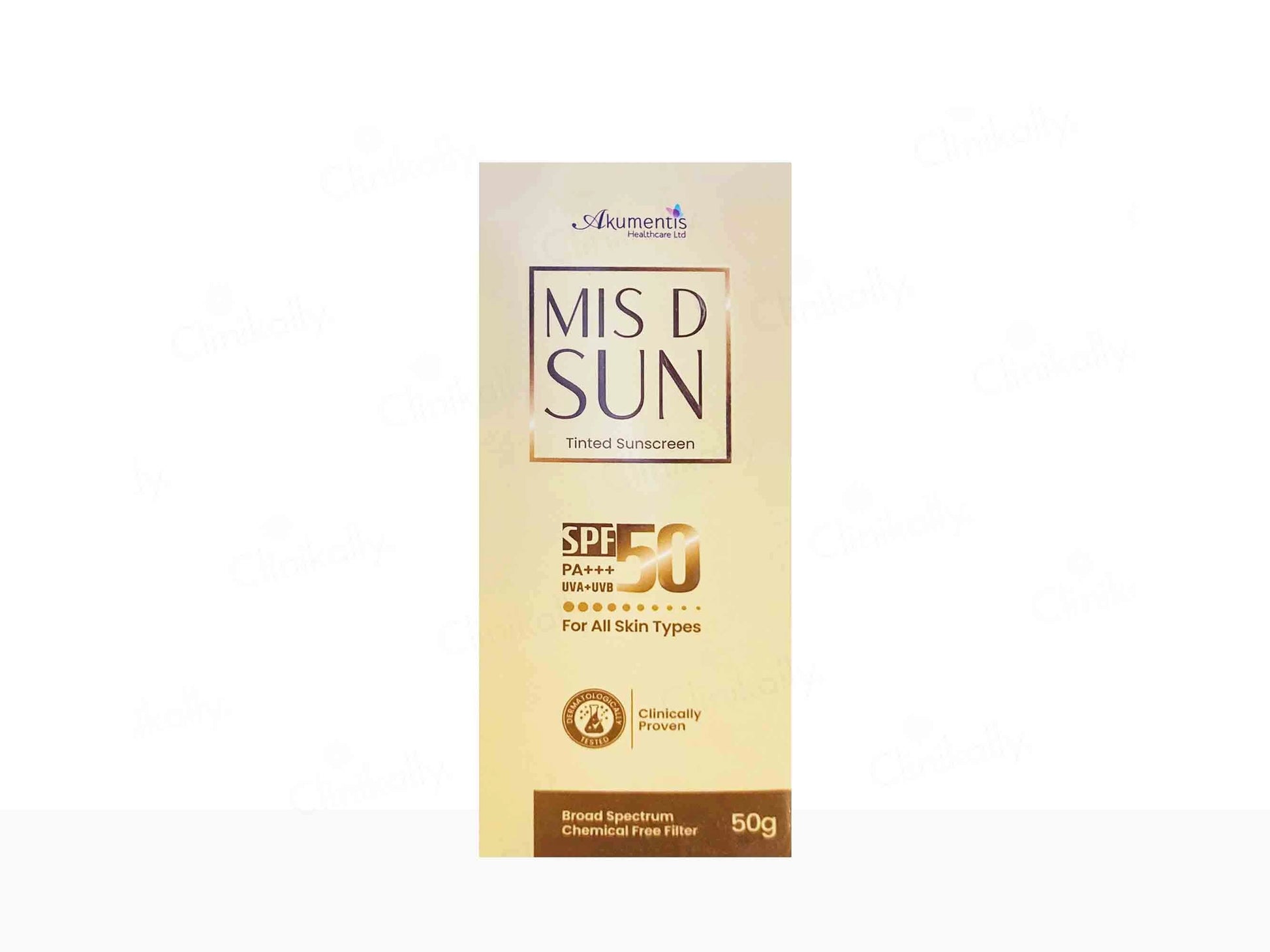 Mis D Sun Tinted Sunscreen SPF 50 PA