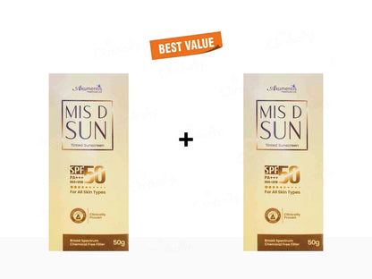 Mis D Sun Tinted Sunscreen SPF 50 PA