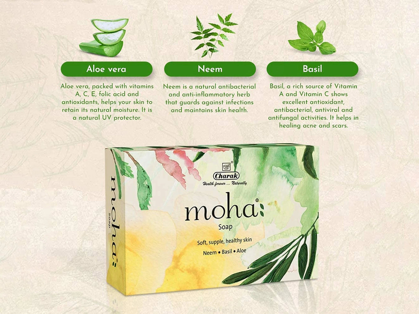 Moha: Herbal Soap Pack Of 3
