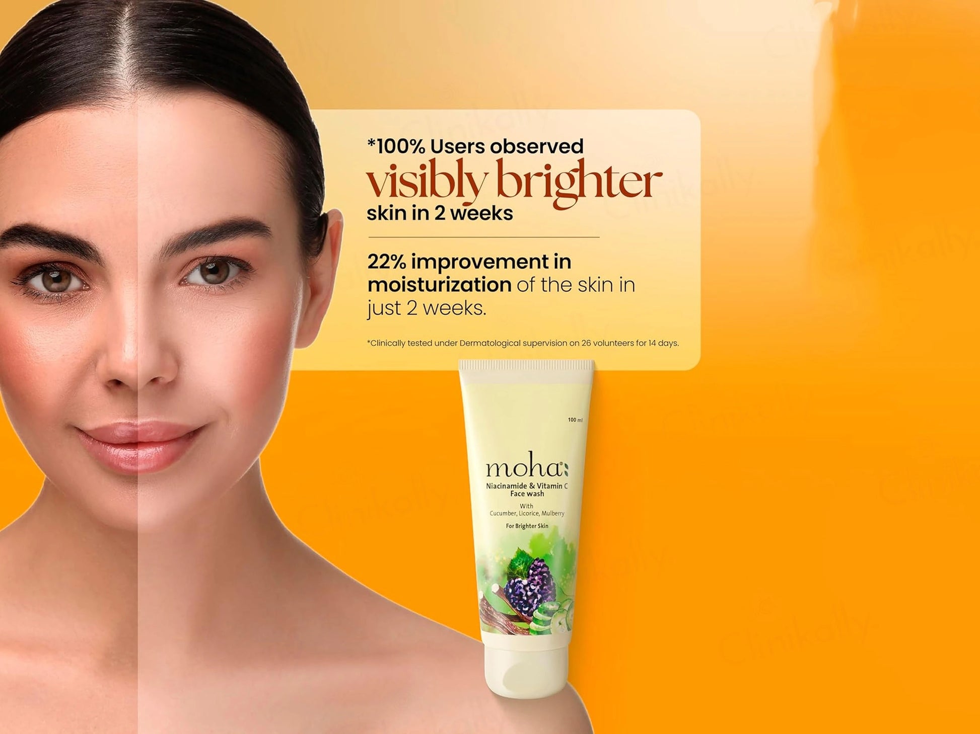 Moha: Niacinamide and  Vitamin C Skin Brightening Face Wash