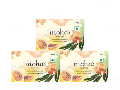 Moha: Scrub Soap Pack Of 3