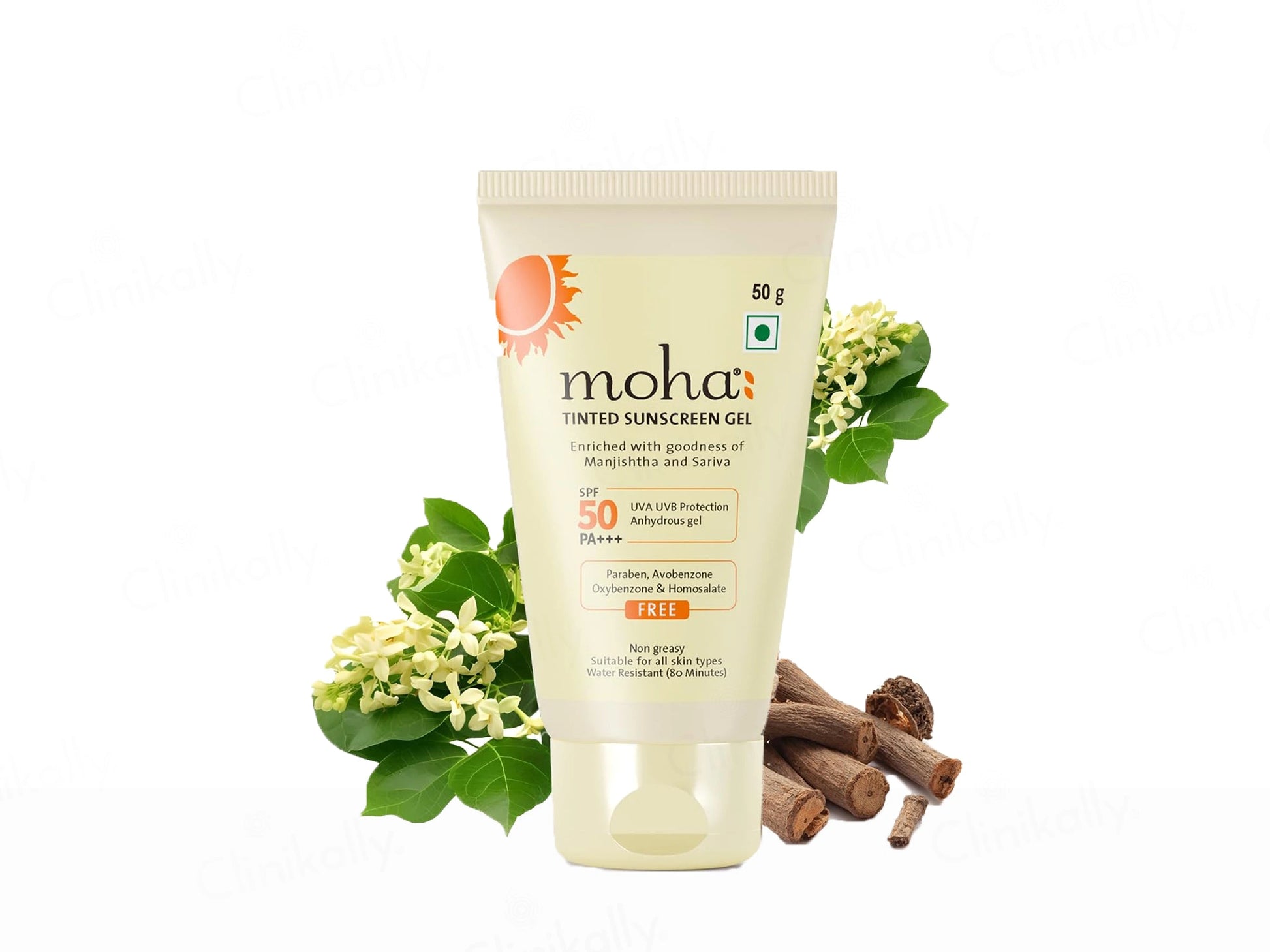 Moha: Tinted Sunscreen Gel SPF 50 PA