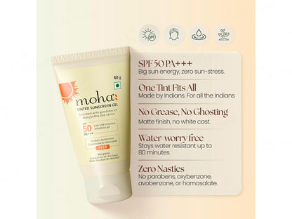 Moha: Tinted Sunscreen Gel SPF 50 PA