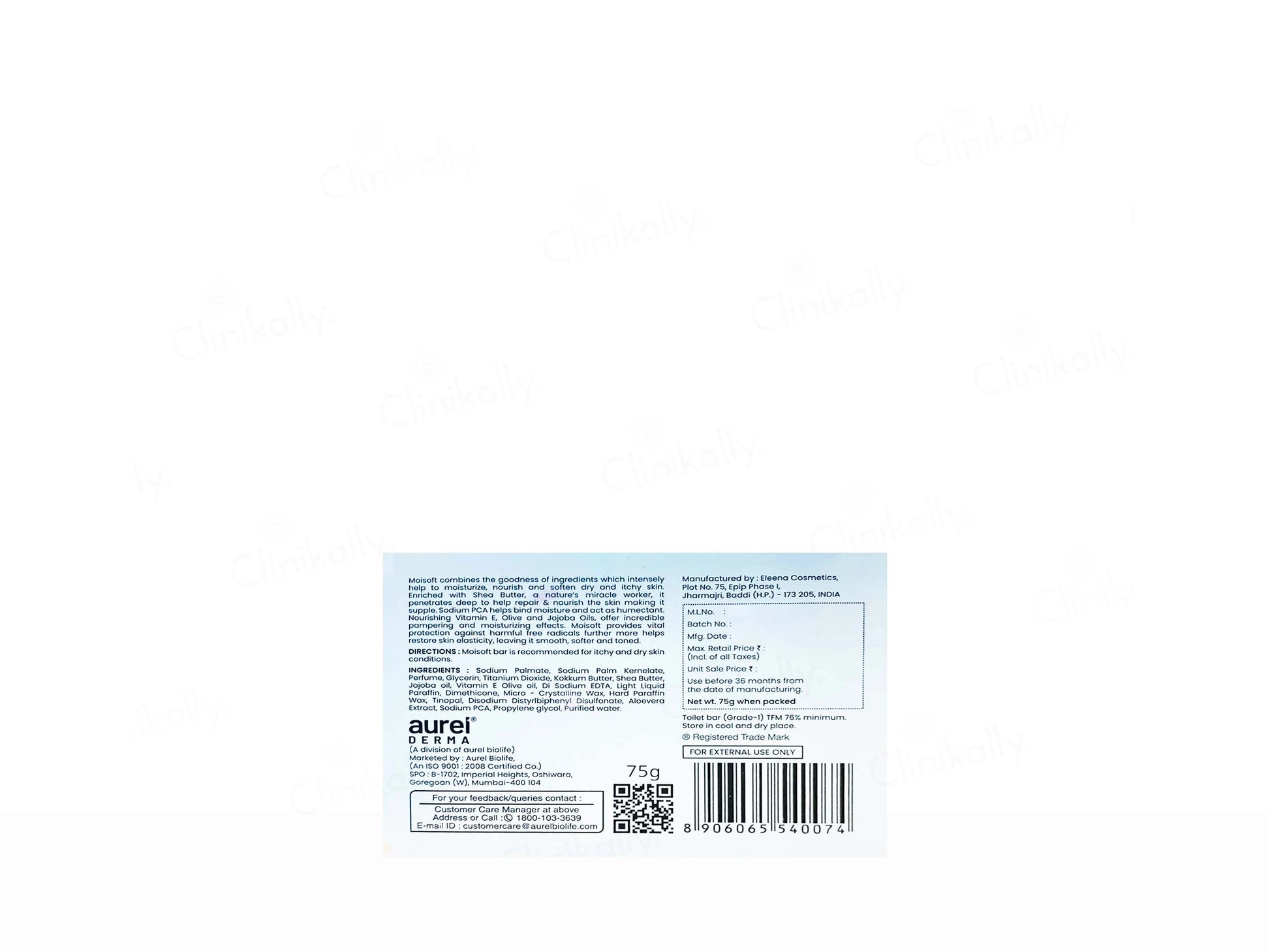 Moisoft Skin Nourishing and  Moisturizing Bar