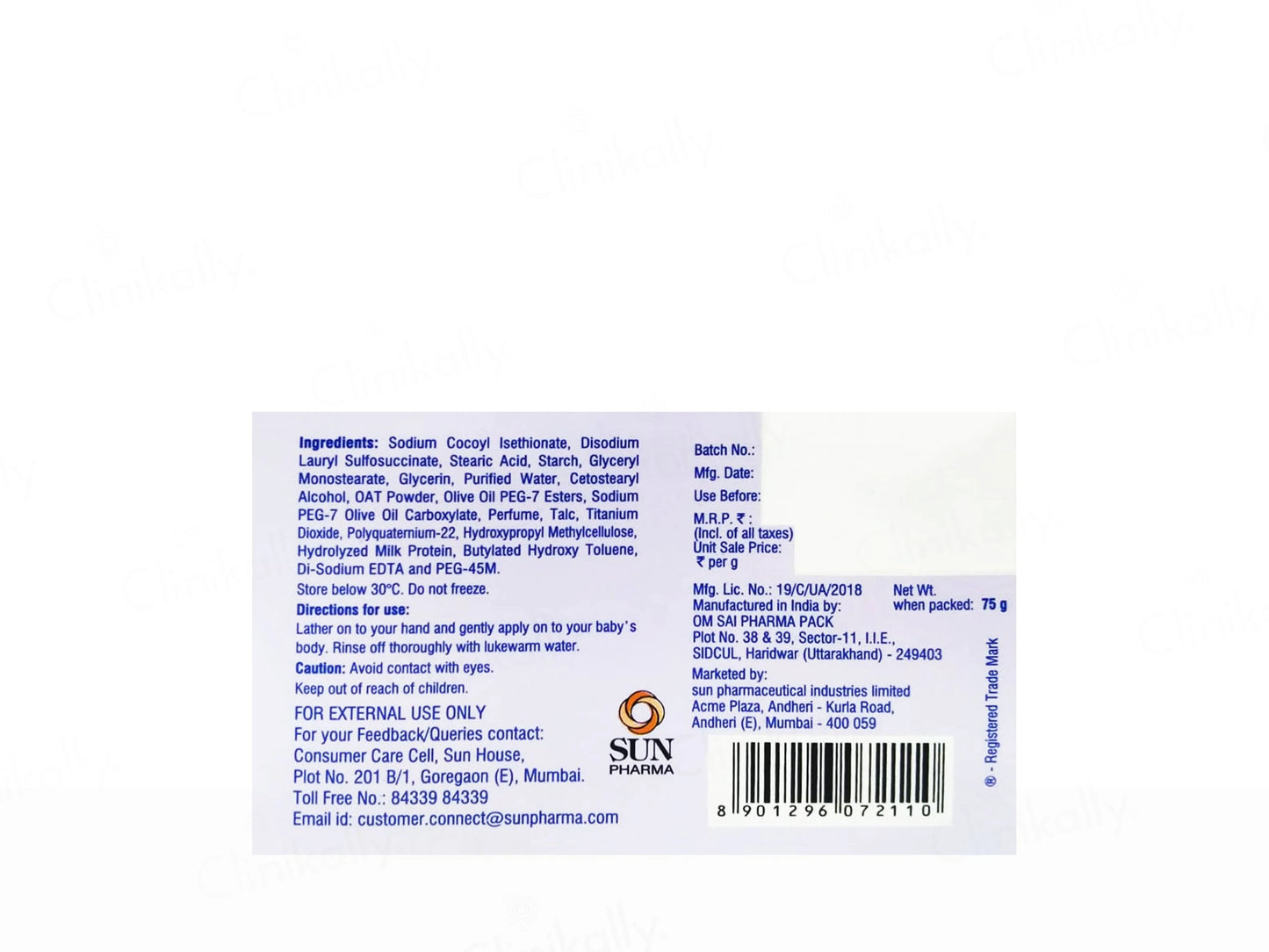 Moisturex Baby Gentle Bathing Bar