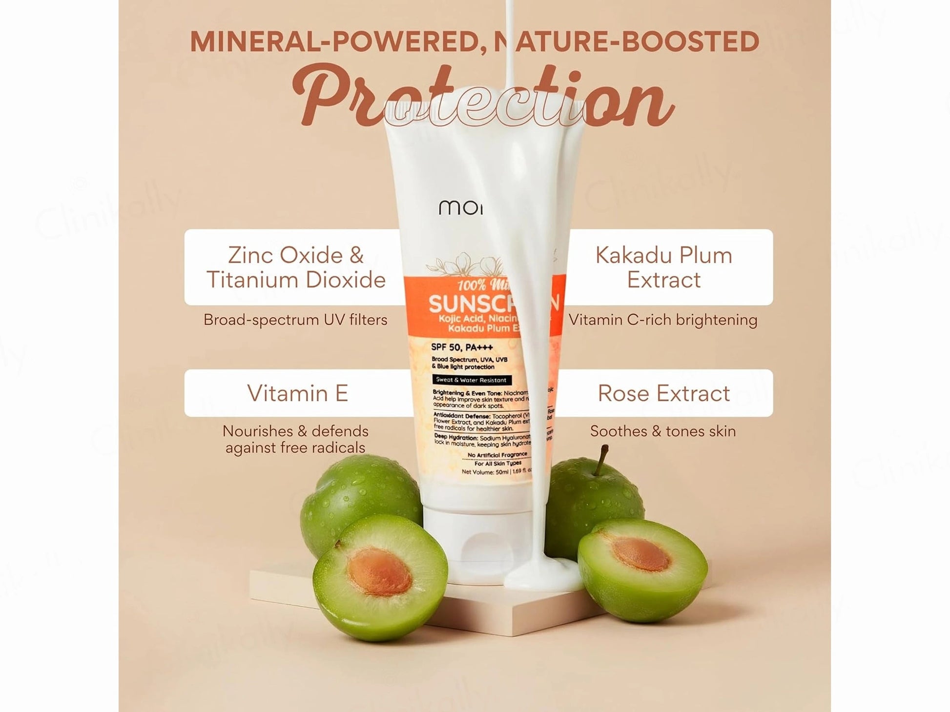 Momora 100 Percent Mineral Sunscreen SPF 50 PA