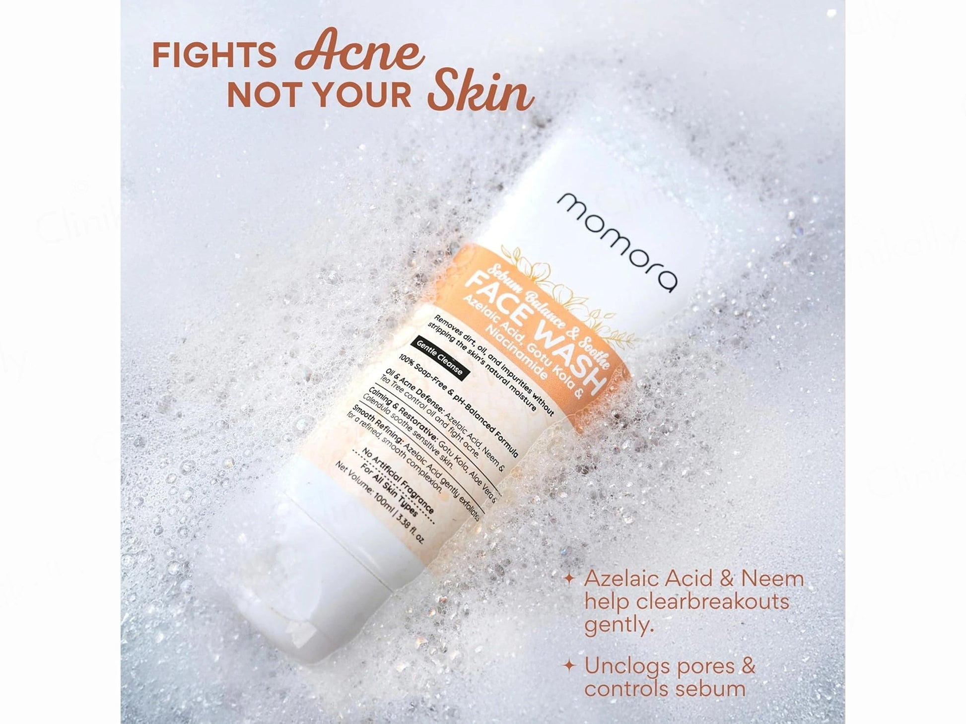 Momora Sebum Balance and  Soothe Gentle Cleanse Face Wash