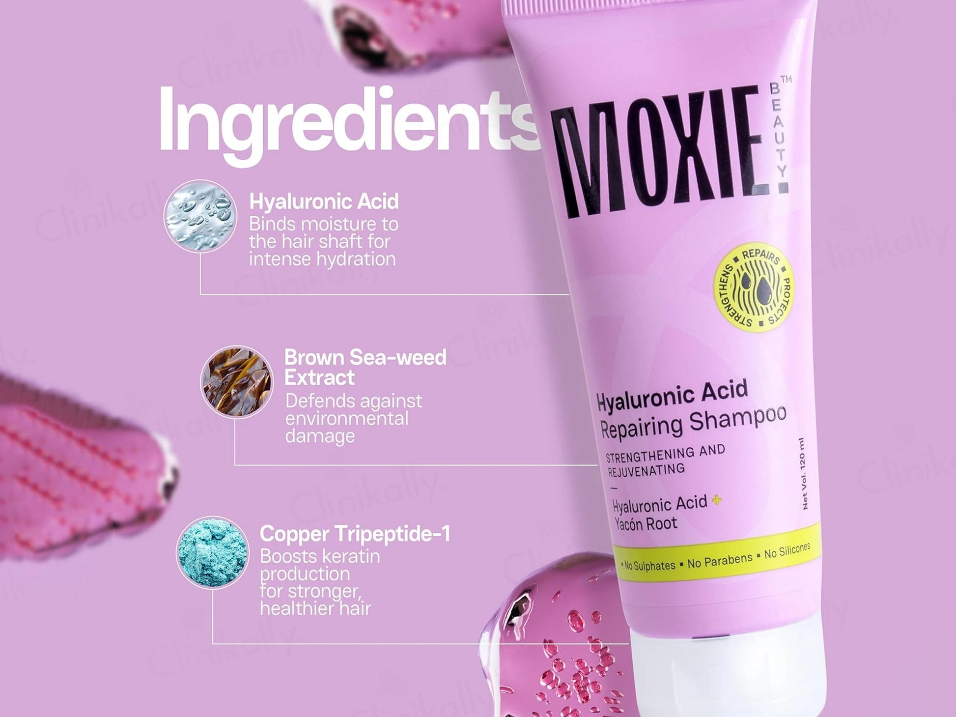 Moxie Beauty Hyaluronic Acid Repairing Shampoo