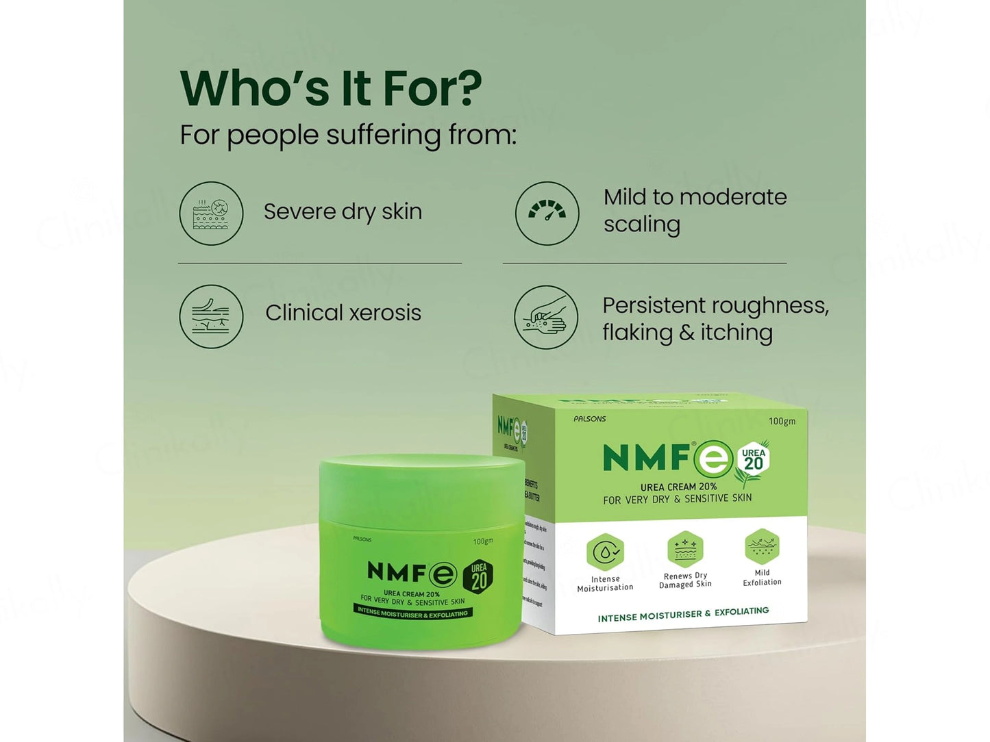 NMFe Urea 20 Percent Cream For Very Dry and  Sensitive Skin