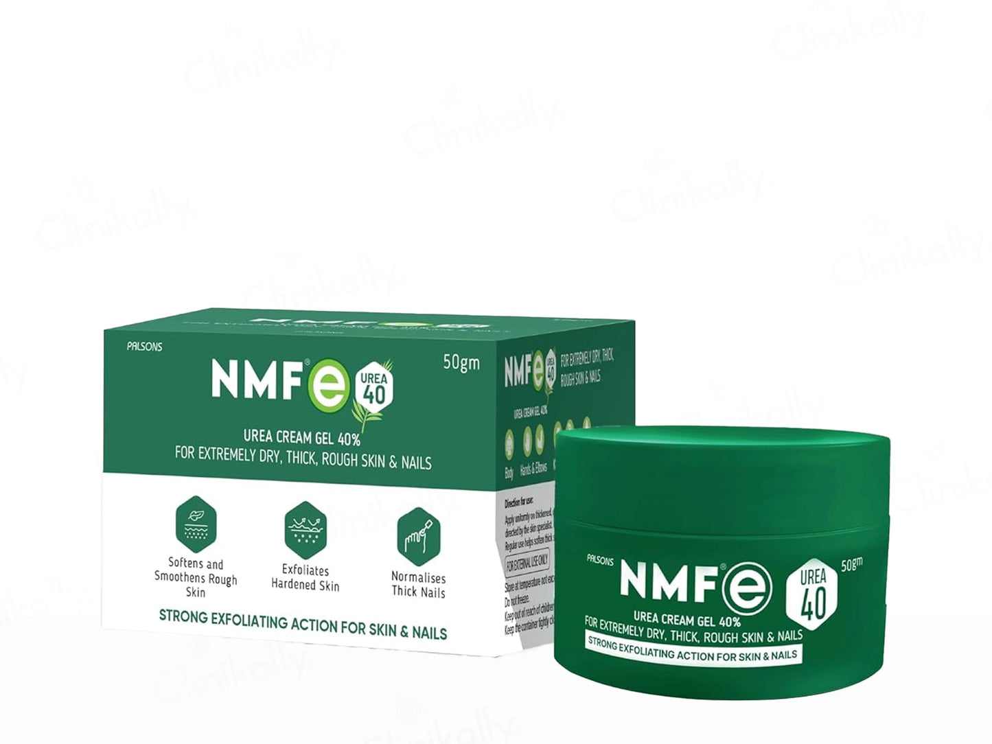 NMFe Urea 40 Percent Cream Gel For Extremely Dry Skin and  Nails