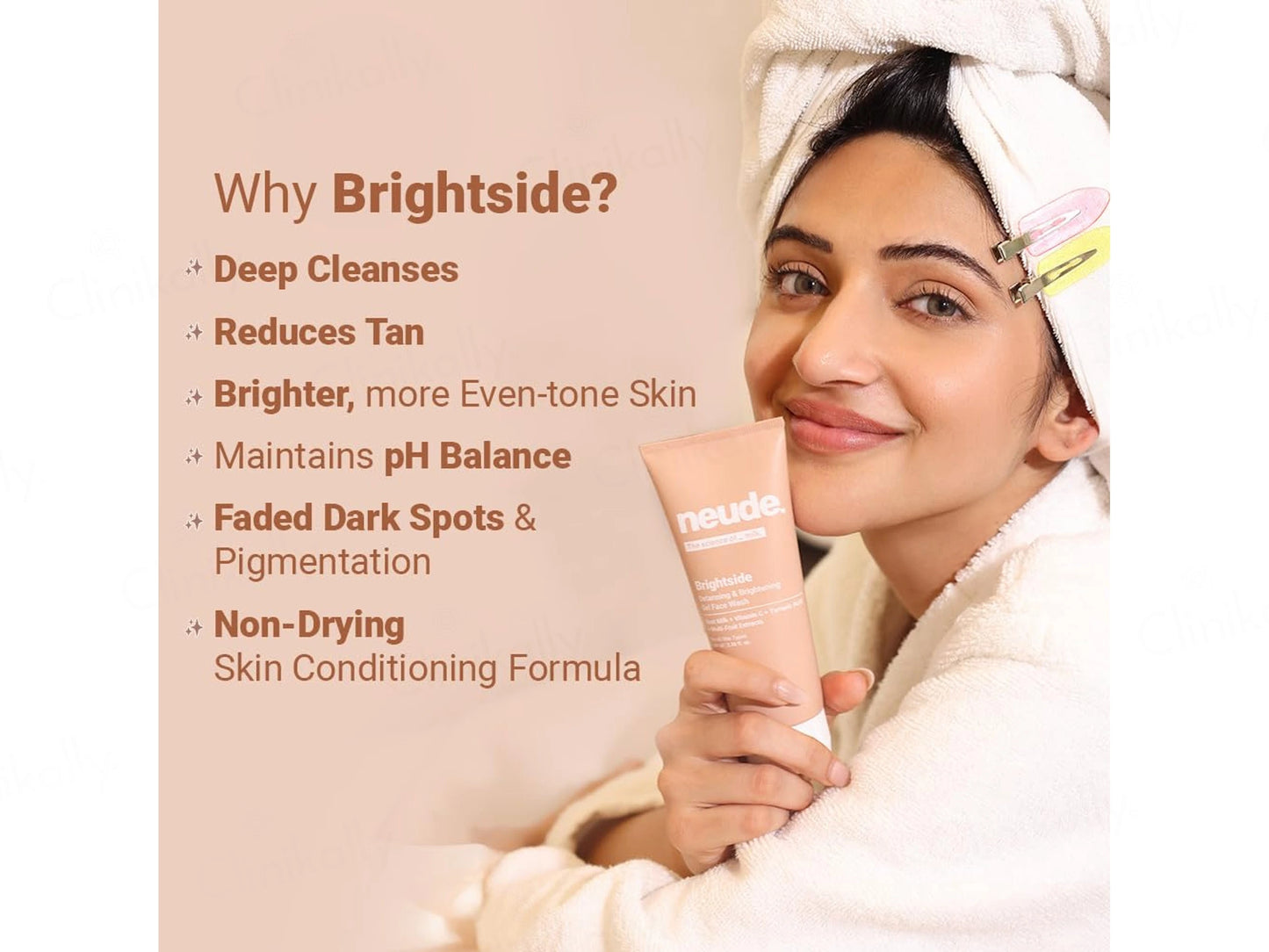 Neude Brightside Detanning and  Brightening Gel Face Wash