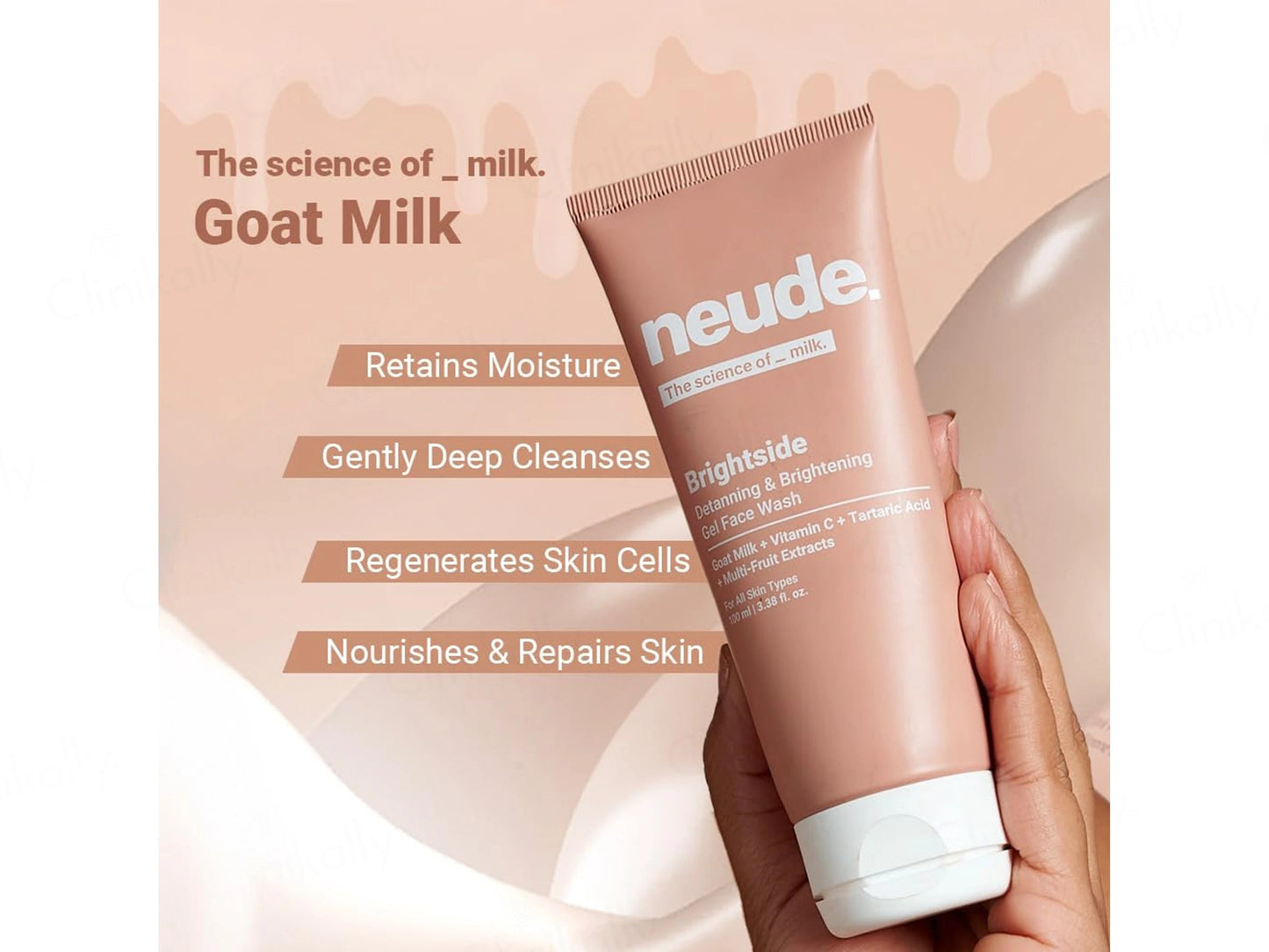 Neude Brightside Detanning and  Brightening Gel Face Wash