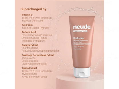 Neude Brightside Detanning and  Brightening Gel Face Wash