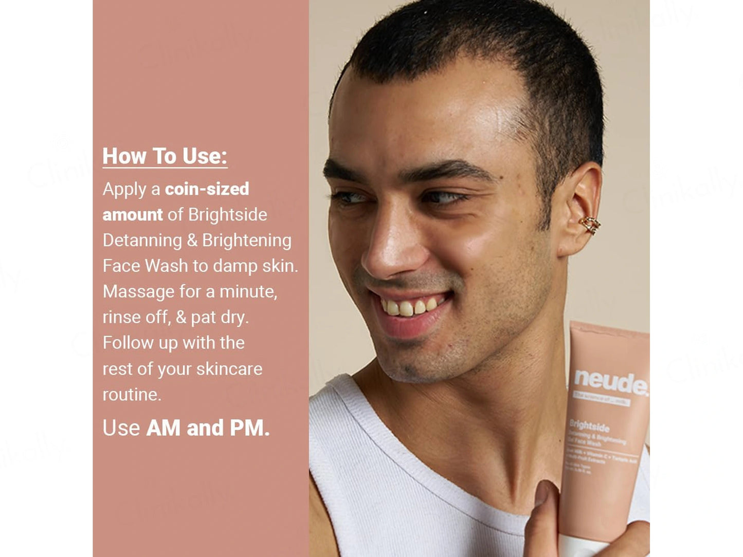 Neude Brightside Detanning and  Brightening Gel Face Wash