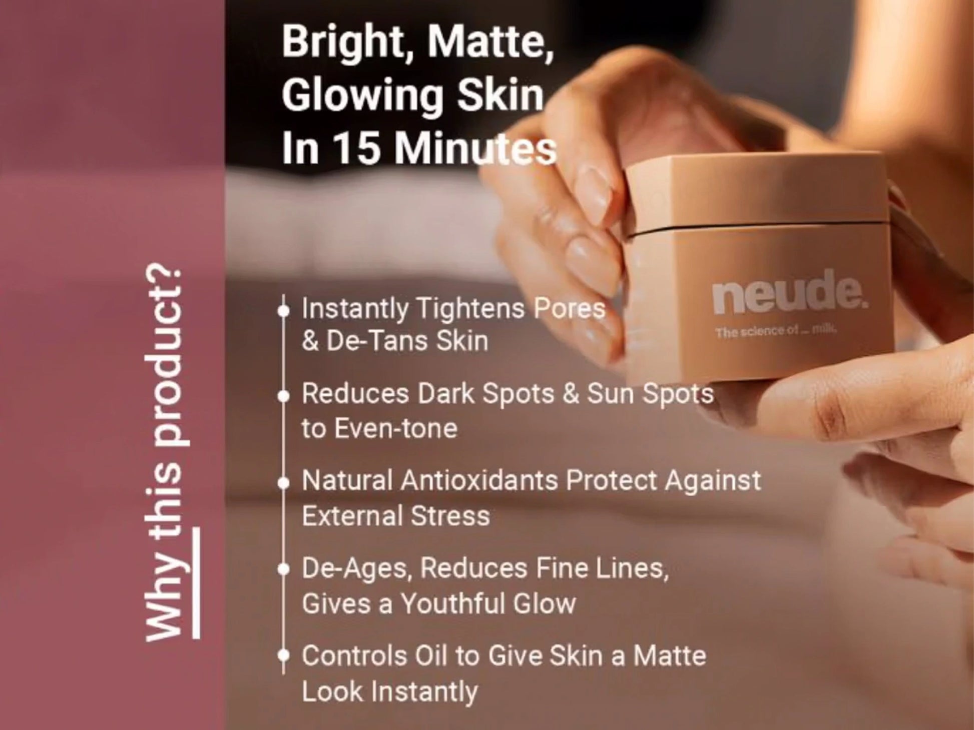 Neude FaceTime Instant Glow Facial Spa Mask