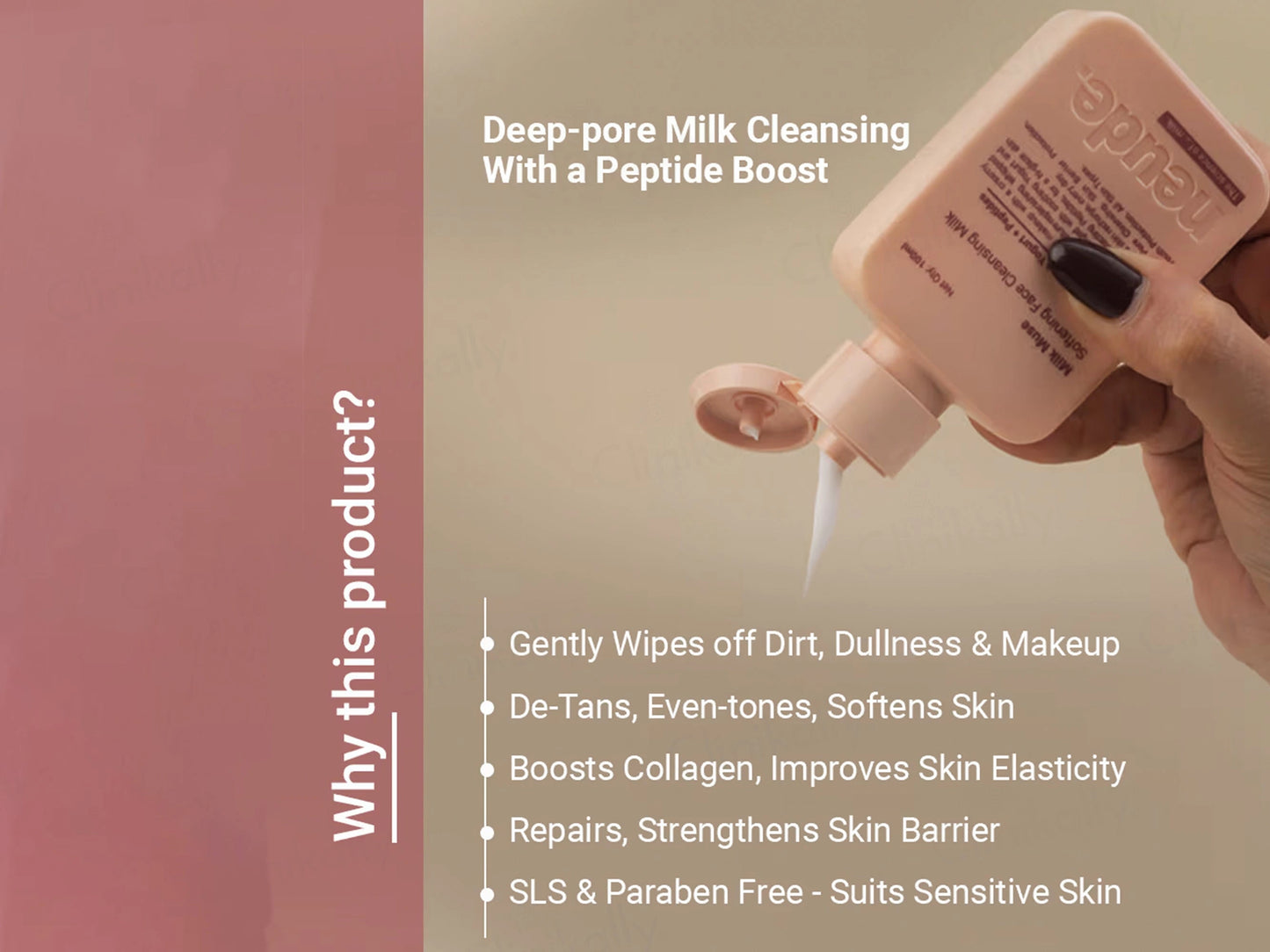 Neude Milk Muse Softening Face Cleansing Milk
