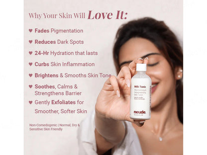Neude Milk Tonic Moisturising and  Depigmenting Milk Toner