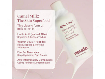 Neude Milk Tonic Moisturising and  Depigmenting Milk Toner