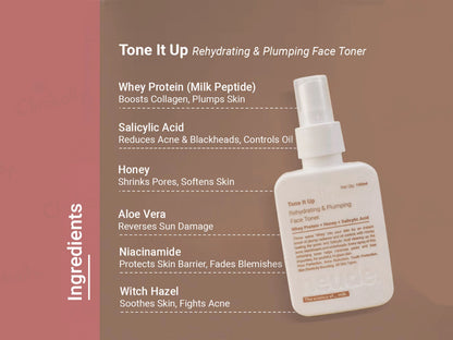Neude Tone It Up Rehydrating and  Plumping Face Toner