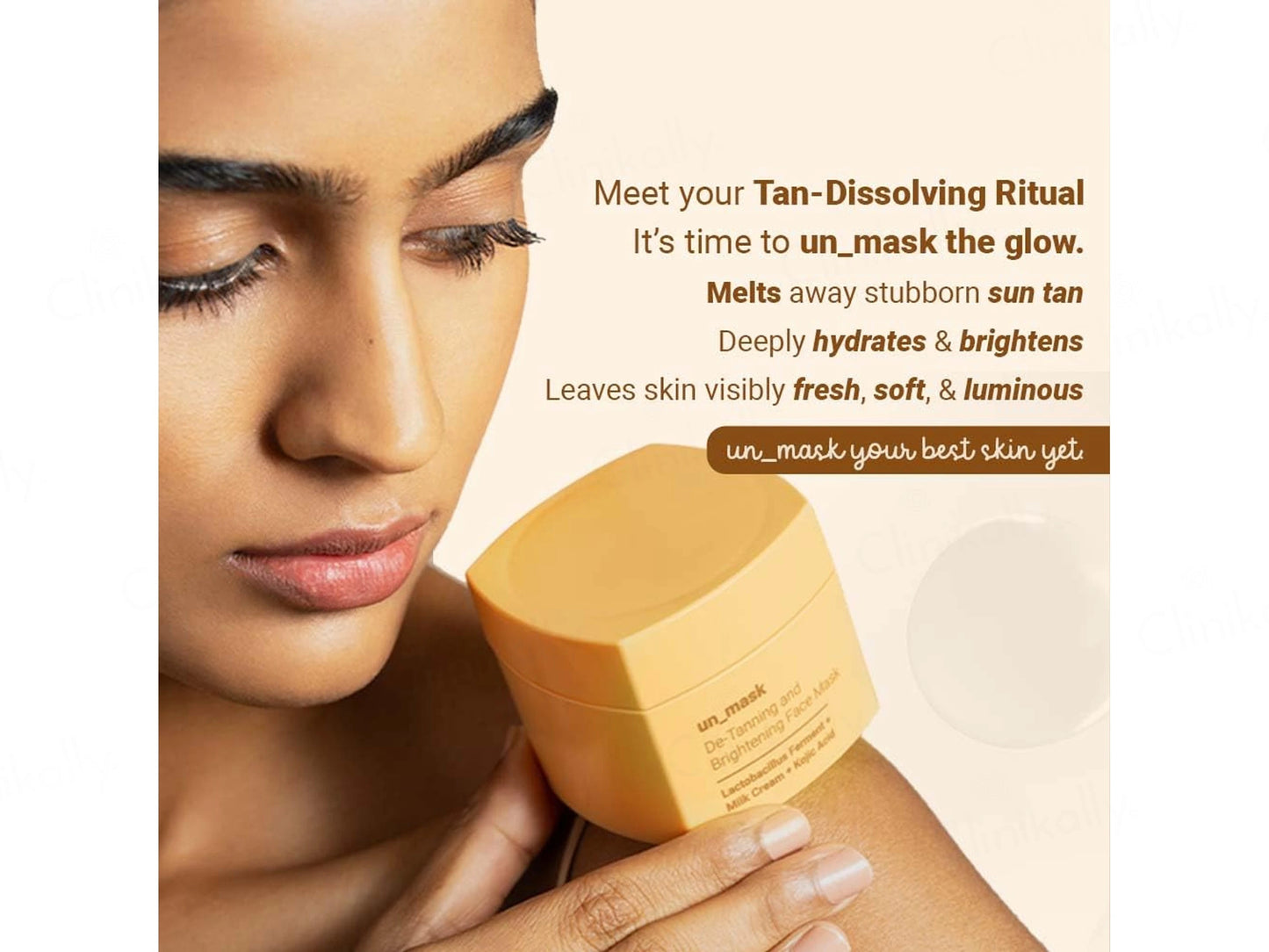 Neude Unmask Everyday De-Tanning, Hydrating and Brightening Face Mask