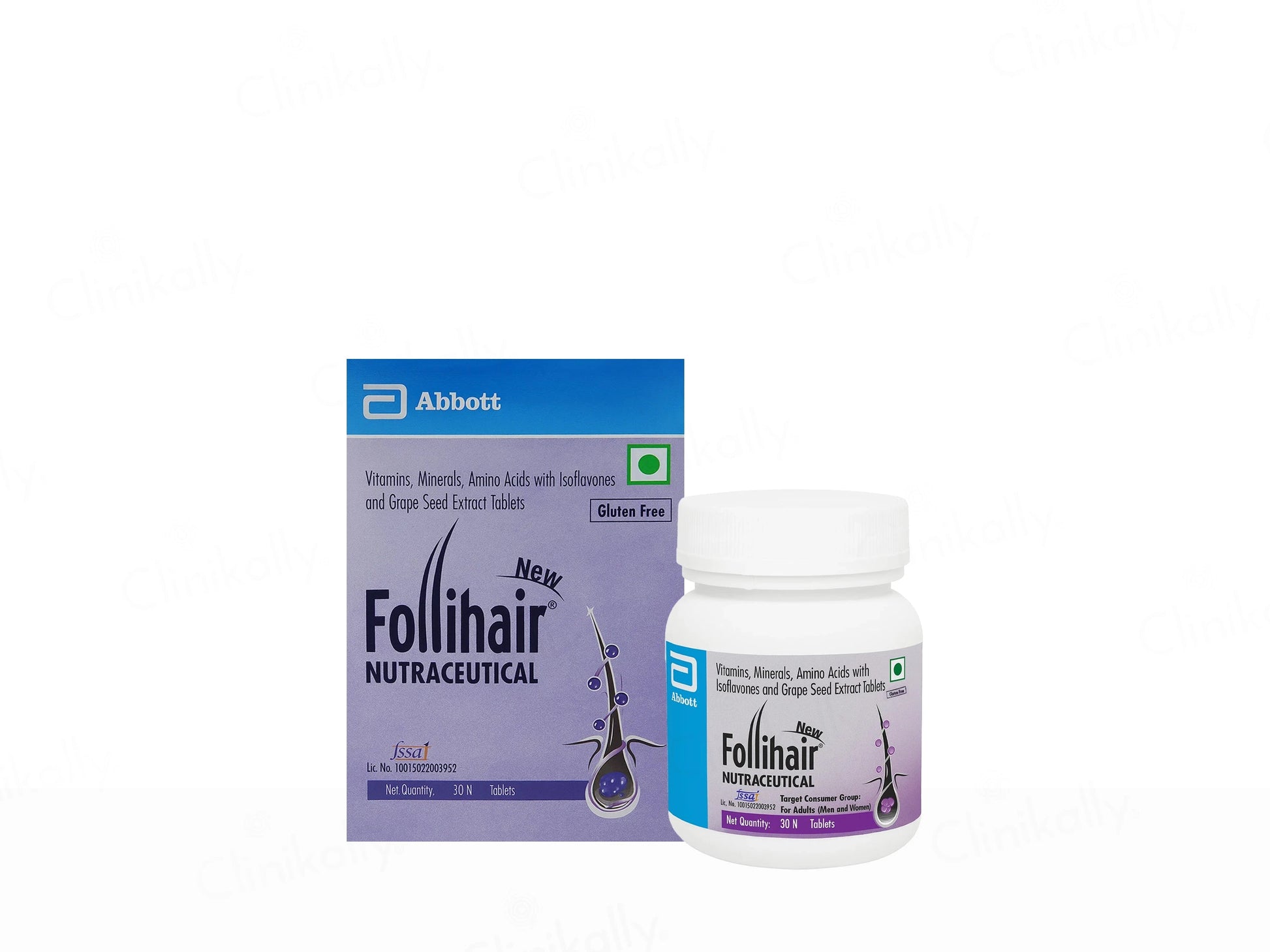 New Follihair Tablet Bottle