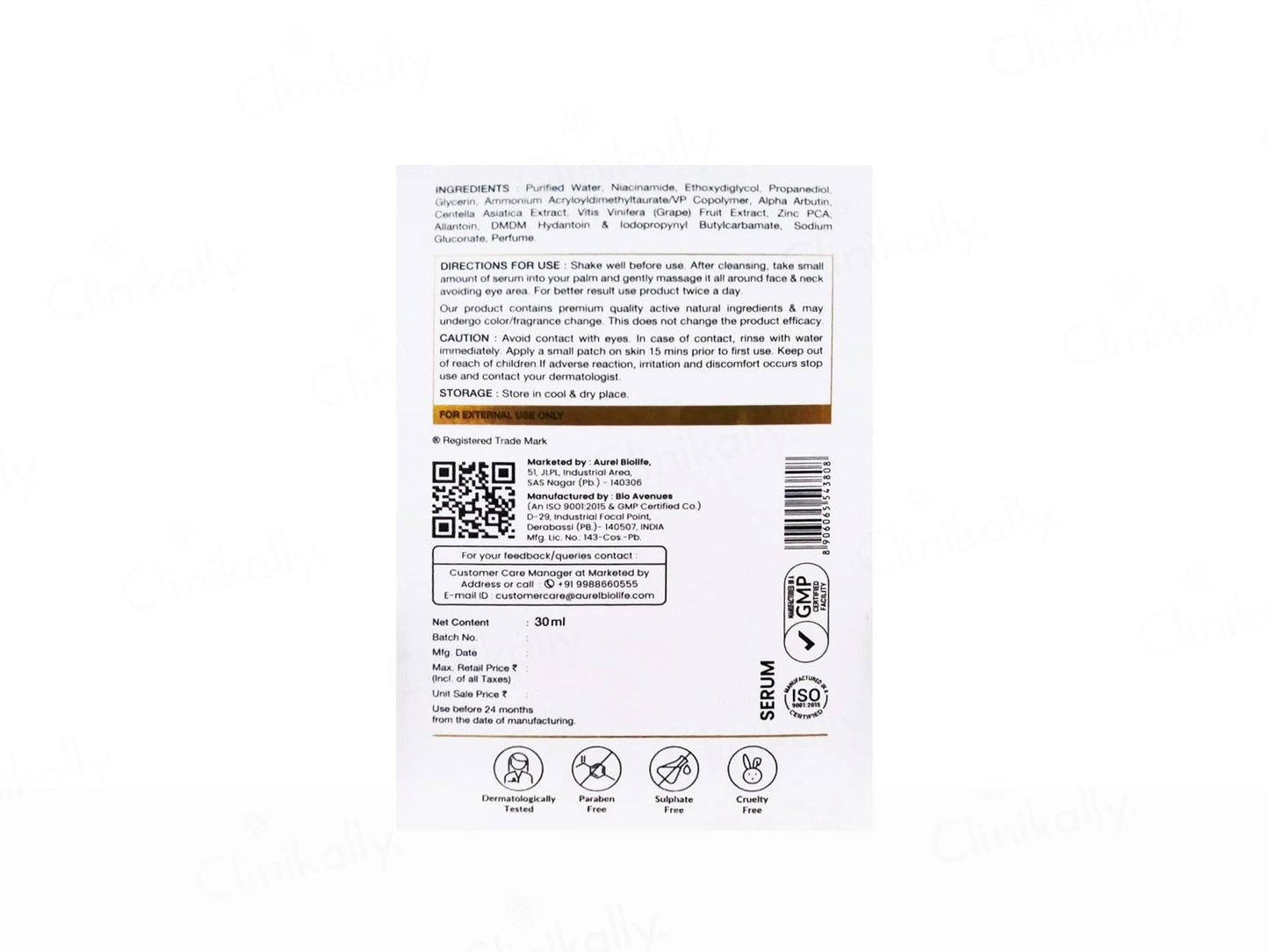 Niafine 10 Percent Niacinamide Serum