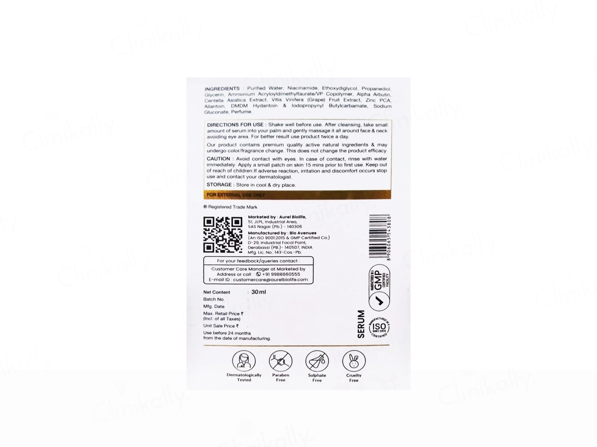 Niafine 10 Percent Niacinamide Serum