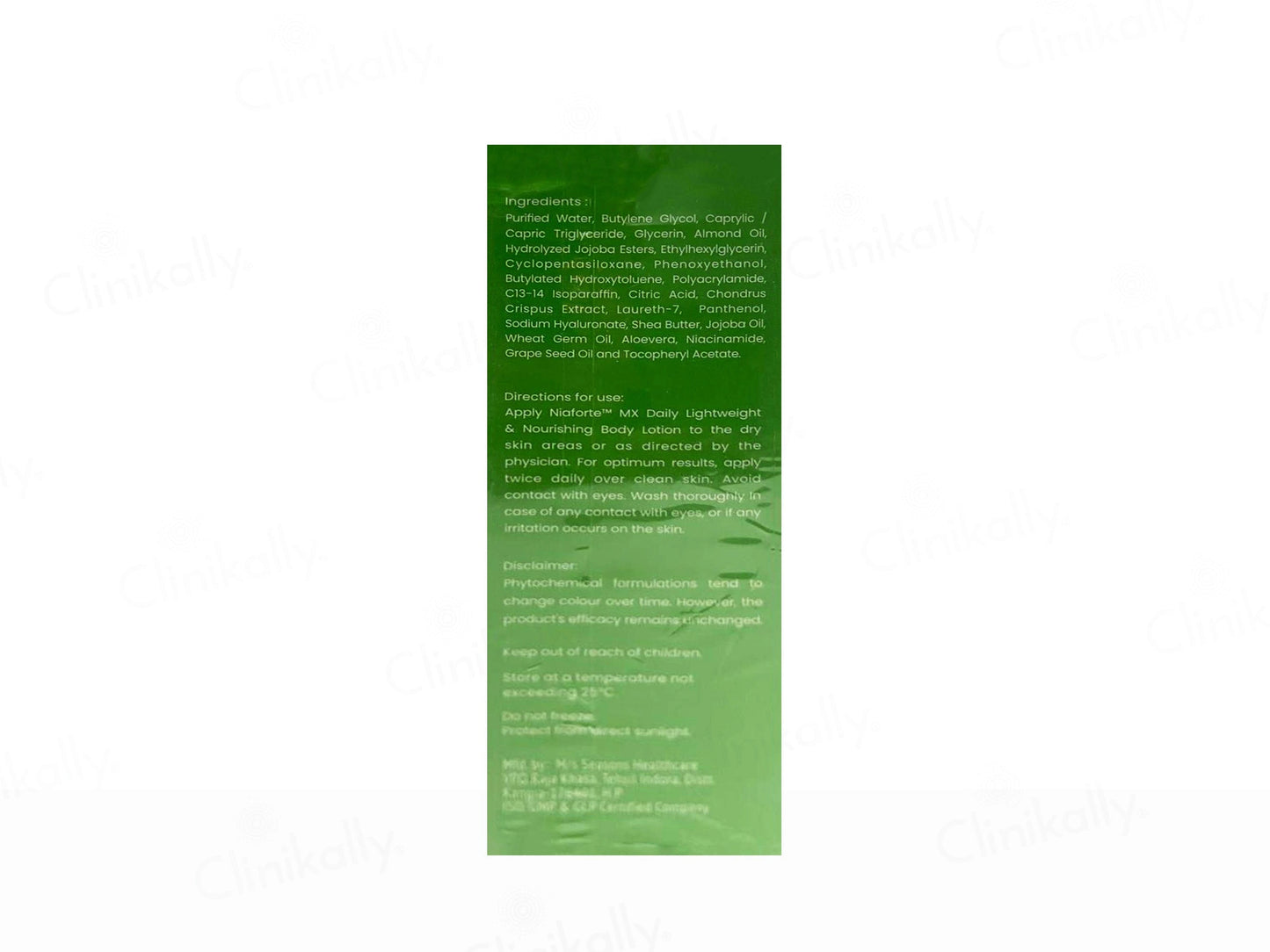 Niaforte MX Daily Lightweight and  Nourishing Body Lotion