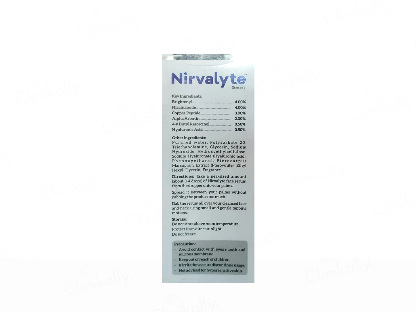 Nirvalyte Intense Skin Lightening and  Brightening Face Serum